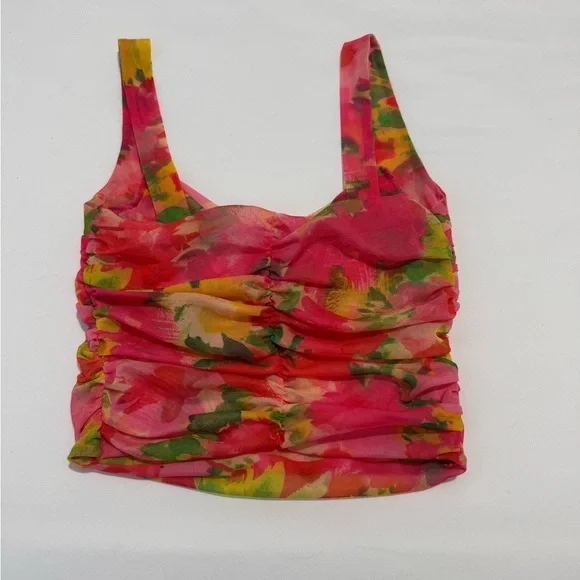Zara Floral crop top - Picture 3 of 4